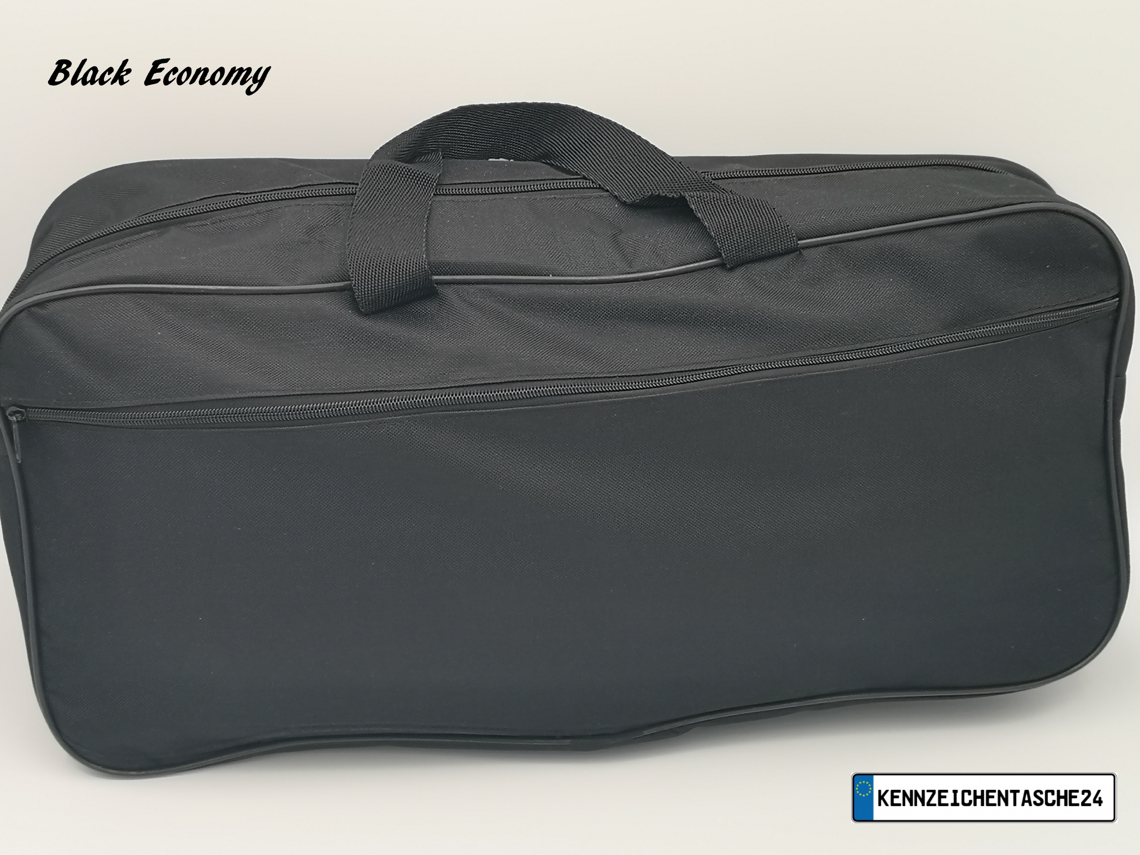 Black Economy Extra Stark Nylon Kennzeichentasche Zulassungstasche  Nummernschildtasche Schildertasche